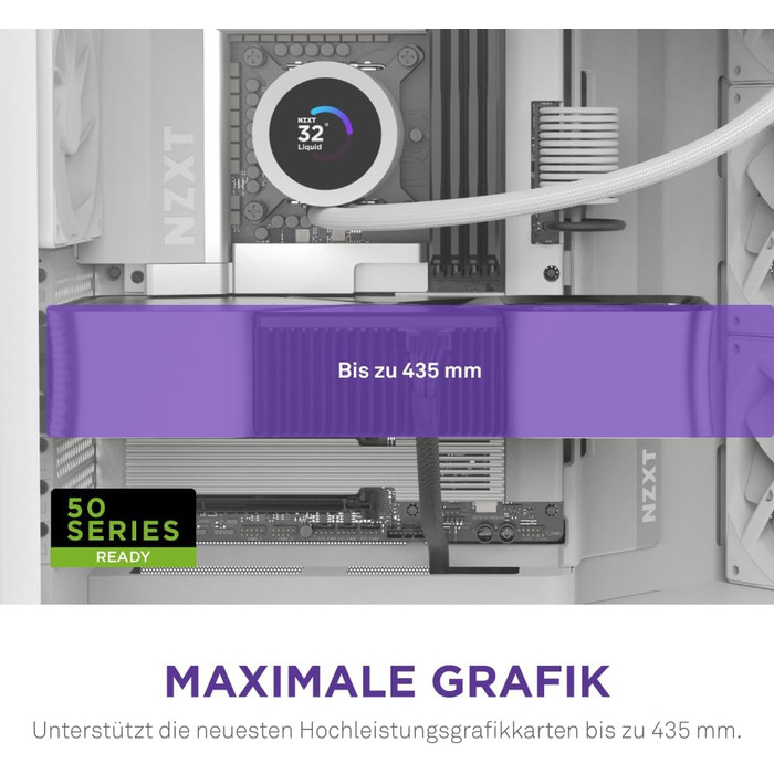 NZXT H9 Flow (2025) – великий корпус для ПК Mid-Tower з двома камерами, підтримка 420мм радіатора, 3 x 140мм та 1 x 120мм вентилятори, загартоване скло, готовність до Back-Connect