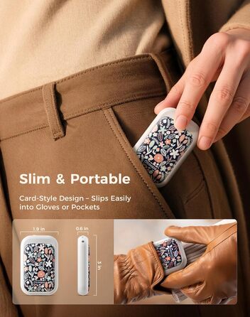 Електричні грілки для рук OCOOPA AI з магнітом, 5000mAh, 2 шт., ультратонкі, для жінок, подарунок, зима