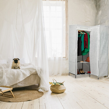 Relaxdays Fabric Corner Shelving Unit