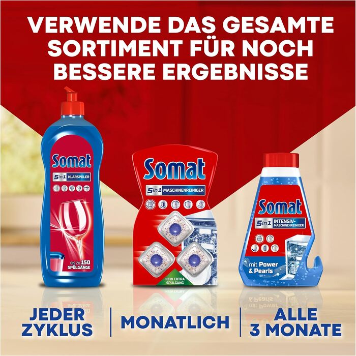 Таблетки для посудомийних машин Somat All in 1 Extra, для всіх програм (Eco, коротких, низькотемпературних), 92 шт