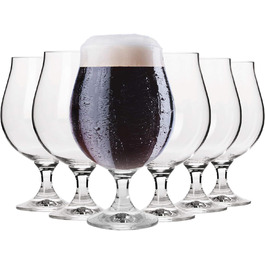 Набір склянок Krosno Dunkel Stout 500 мл (6 шт.) - Elite Collection | Для дому та свят | Склянка для пива 500 мл