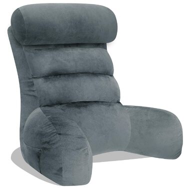 Підлогове крісло-мішок для читання, сіре, 65x30 см | Зручне для читання та відпочинку