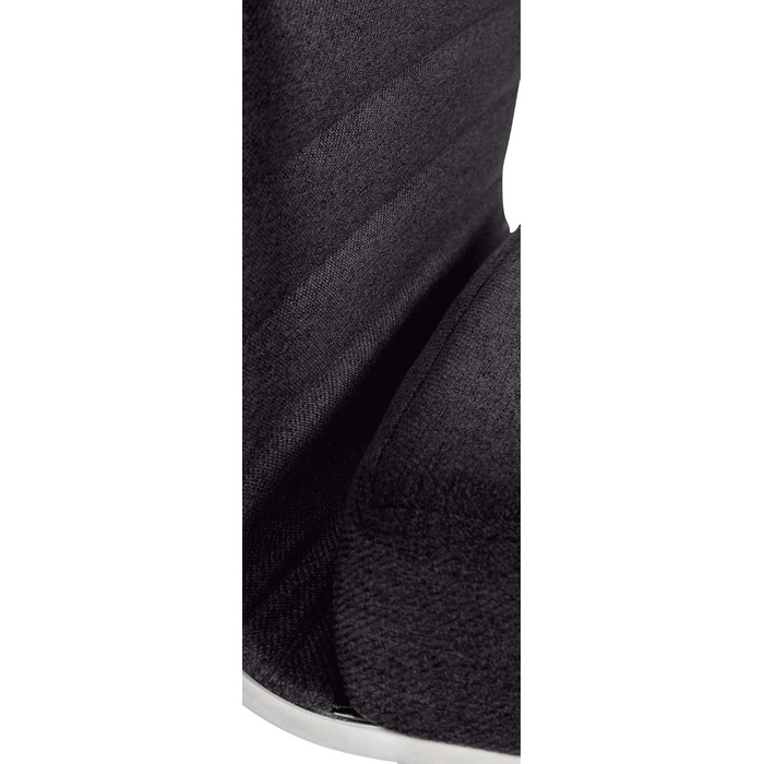 Ергономічне офісне крісло Amadora I з регулюванням висоти, поворотне на 360°, обтягнуте тканиною, міцне, витримує до 120 кг, чорний колір, тканинне покриття