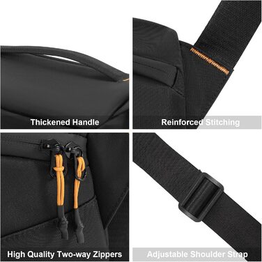 Чорна сумка для камери Cwatcun з кріпленням для штатива, водостійка, для фотографів (S)