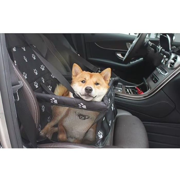 Автомобільний лежак для собак, переноска для тварин у машину, аксесуари для собак - 40x33x25 см (Сірий)