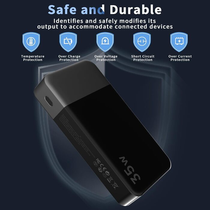 Power Bank Nobis 20000mAh з LED дисплеєм, 35W USB-C, 4 порти, швидка зарядка, сумісний з MacBook, iPhone 15, Samsung S23 (Зелений/Чорний)