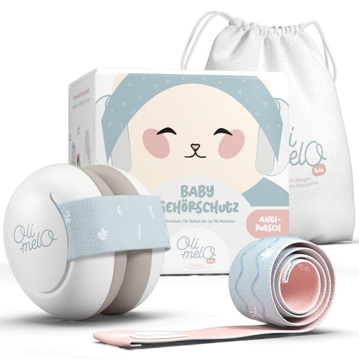 Навушники для захисту від шуму для немовлят та малюків (до 36 місяців) - 34 dB, сертифіковано CE, регульовані