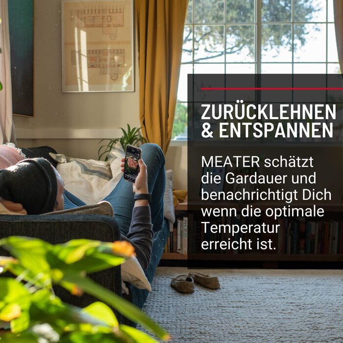 MEATER+ - Бездротовий смарт-термометр для м'яса з радіусом дії 50 м | Для духовки, гриля, сковороди та ротатерії | Ідеальний м'ясний досвід через додаток
