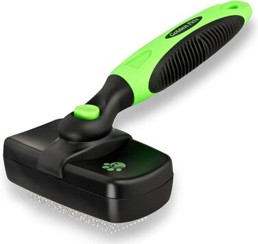 Щітка для собак та котів Golden Pets самоочисна, покращена версія, для короткої та довгої шерсті, для тварин великих та малих розмірів, швидке очищення + посібник з догляду