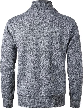 Чоловічий кардиган з флісовою підкладкою: теплий светр-кофта на осінь-зиму | C-dunkelgrau