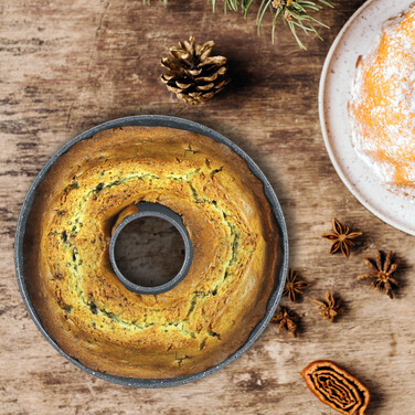 Relaxdays Bundt cake pan, speckled grey