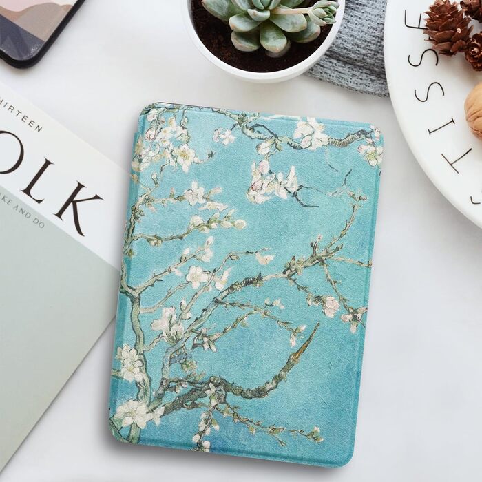 Чохол для Kindle 6' (11-го покоління) 2024/2022 (C2V2L3) - PU шкіра, захисний кейс з авто-вимиканням, Smart Cover, Löwenzahn (Квітка)