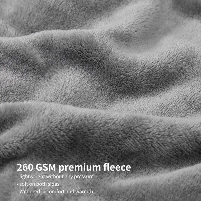 М'яка ковдра Aisbo 150x200 см сірого кольору - флісова ковдра для дому, дивана, вітальні, тепла та затишна ковдра для зими