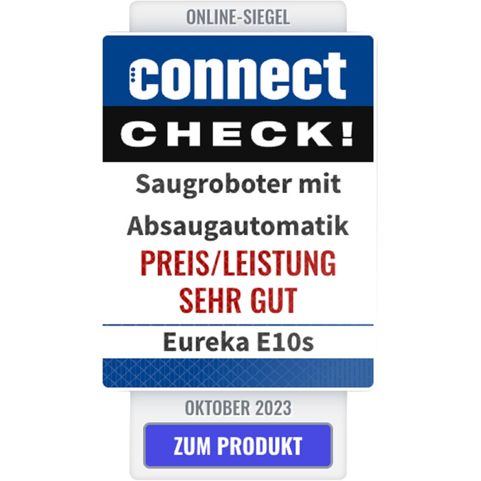 Робот-пилосос EUREKA E10s 2.Gen з вологою тканиною + станція самоочищення (4000Pa, автовизначення килима, підйом мопа, LiDAR-навігація, ідеально проти шерсті тварин, керування через додаток/голос) чорний