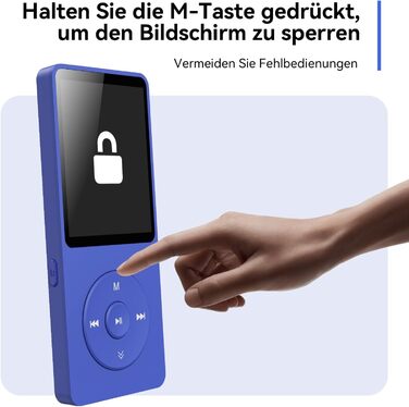 MP3 плеєр AGPTEK 32GB Bluetooth 5.3, 1.8