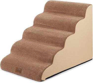 Широка сходинка для собак, невелика сходинка для домашніх тварин з нековзною поверхнею (Чорний та Білий, ) Чорний та Білий (Світло-коричневий, 5.0, 83x50x57см)