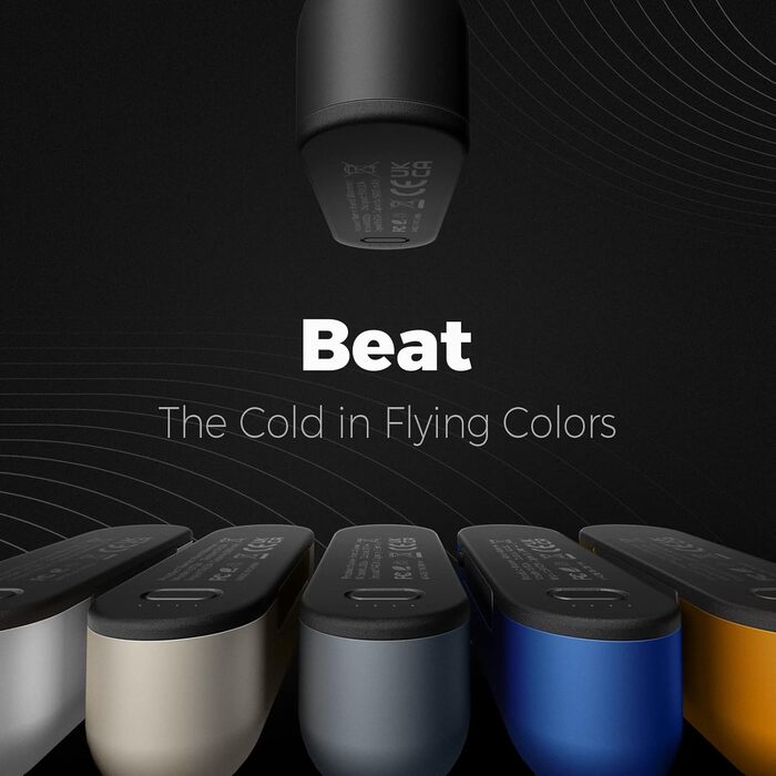 Електричний грілка для рук OCOOPA MagTwins, 10000 mAh, 2 шт., 4 режими нагріву, USB power bank для зими, чорний