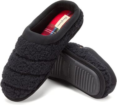 Dearfoams Чоловічі тапочки-клоги Asher з піною з пам'яті, чорні (42/43 EU)