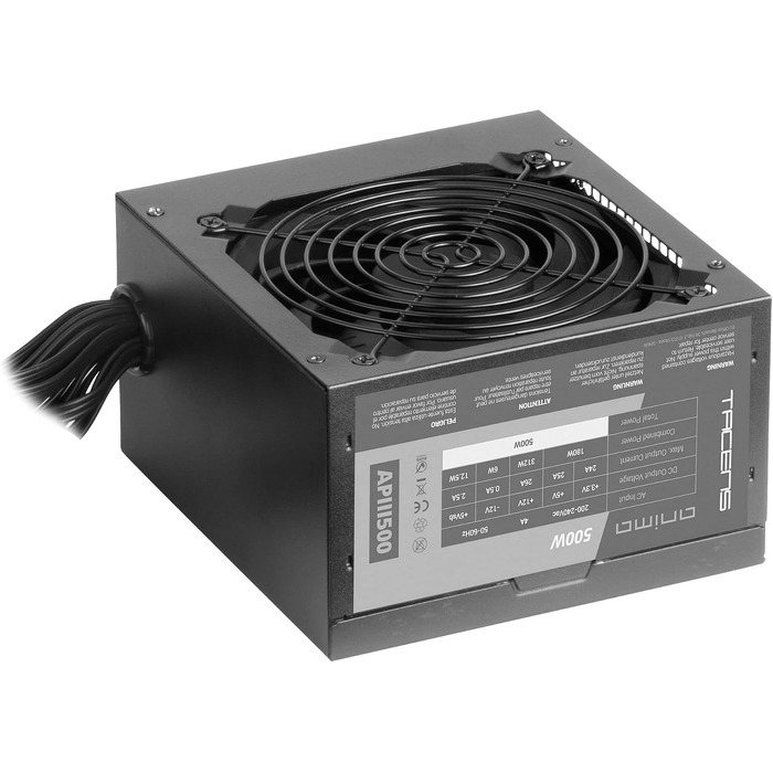 Блок живлення для ПК Tacens Anima APIII500 ATX 500W, 80 Plus Bronze, SMD технологія, ультратихий 120мм вентилятор