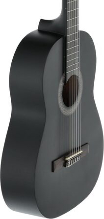 Кітара класична Juan Miguel Navarrez, 4/4, чорна, стартовий набір (сумка, медіатор, книга з CD, тюнер)
