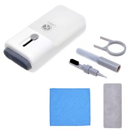 Набір для чищення електроніки Camkix 6-в-1: ключ для зняття кришок, губка для чищення, очищувач для наконечників, серветки для чищення. Підходить для клавіатур, навушників, слухових апаратів, смартфонів та ноутбуків.