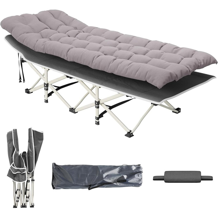 Розкладне ліжко-матрац для кемпінгу та відпочинку на природі (176x64x37 см)