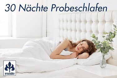 Irisette Kamel Warm Duo Winter Blanket - Made in Germany - Duo duvet made of camel hair for winter, 135 x 200 cm, white, Öko-Tex certified 135x200 cm Duo Single