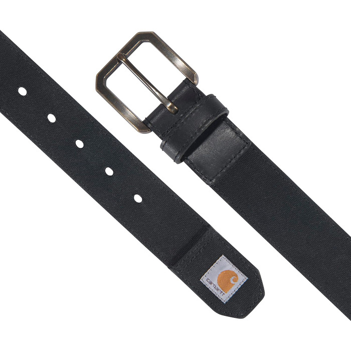 Чоловічий міцний ремінь Carhartt з цупкого канвасу, чорний, розмір 38W