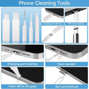 Набір для чищення 32 в 1 з щіткою: багатофункціональні аксесуари для чищення електроніки (AirPods, клавіатури, ноутбуки, телефони, навушники)