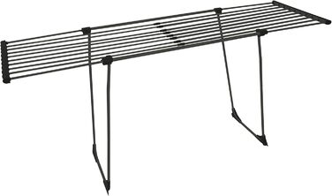 BigDean Telescopic Bed Linen Clothes Rail with Wheels - Without Obstructive Crossbar - Dark Edition 20m Extendable - Winged Clothes Airer Clothes Dryer Dark Green