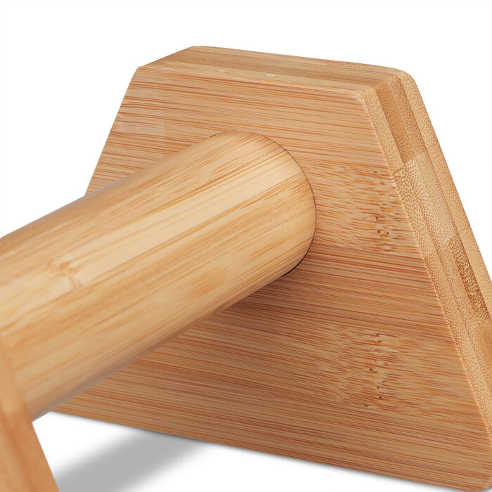 Relaxdays Bamboo Parallettes - Set of 2