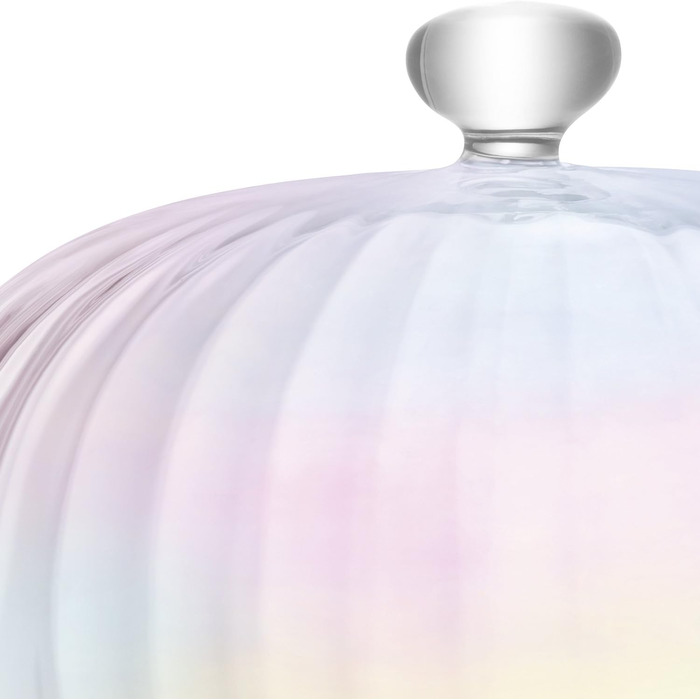 Скляна підставка з кришкою LSA International Pearl, Ø27 см, перламутрова