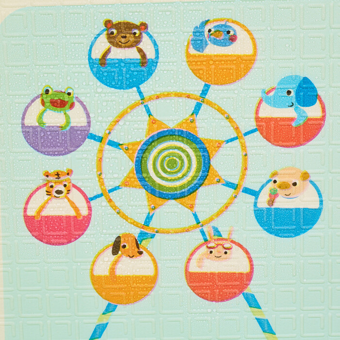 Relaxdays Foldable Play Mat Dinosaurs and Train
