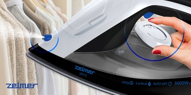 Парова праска Zelmer Irys ZIR3100 3000Вт, 0,4 л, керамічна підошва