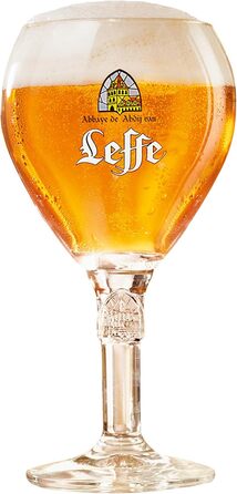 Набір келихів для пива Franziskaner Leffe 0.33л (6 шт) + підставки - Оригінальні келихи Leffe для пива, для бару та колекції, 330мл, для мийки посуду