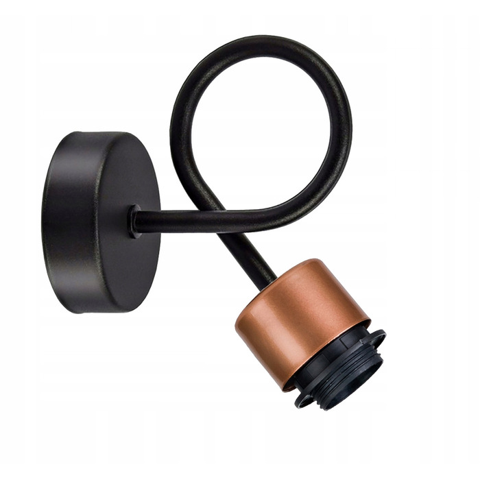 Настінний світильник-бра E27 у стилі лофт, металевий, мідний