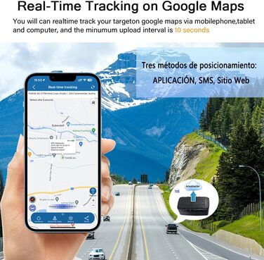 GPS-трекер для авто TKMARS 4G, магнітний, 20000 мА·год, водонепроникний IP67, без абонплати, великий радіус дії, кілька режимів сигналізації, безкоштовний додаток, модель TK918