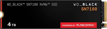 SSD WD_BLACK SN7100 NVMe 4TB - Високопродуктивний накопичувач для ігор (PCIe Gen4, 7250 МБ/с, M.2 2280)