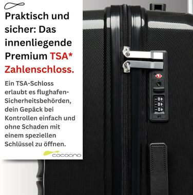 Чорний валіза-тролі 100 літрів з TSA замком - міцний хардкор корпус