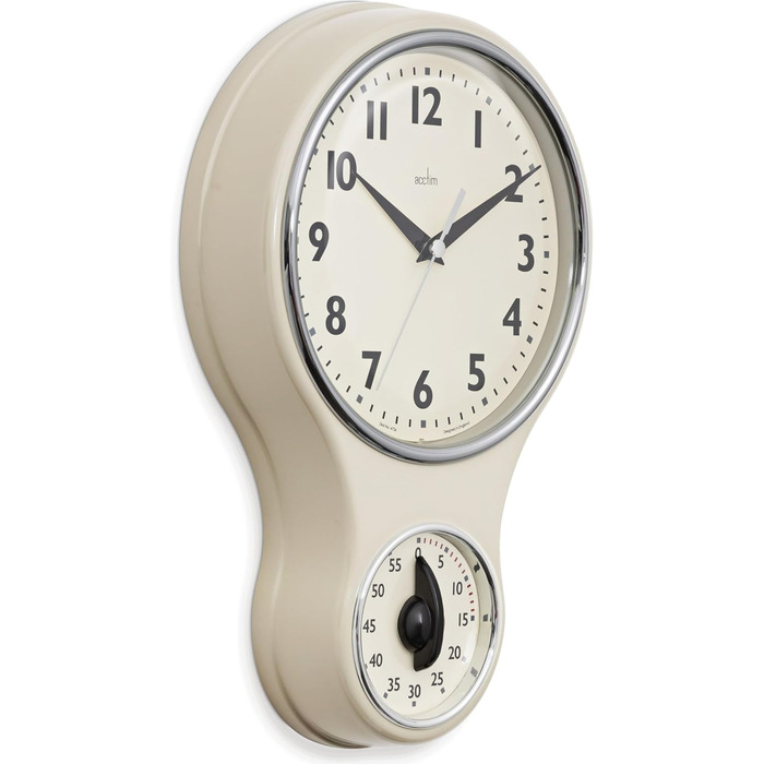 Acctim Kitchen Kitchen Timer, Plastic, Cream-Colored, Single Pack