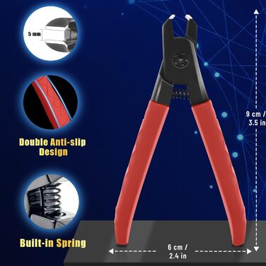 Професійний кусачки для нігтів Nagel, набір для жінок, чоловіків та літніх людей, для товстих нігтів, педикюрні та манікюрні (червоні)