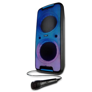 MEDION PE-1 Pure Partybox: портативна Bluetooth колонка з мікрофоном, світлові ефекти, караоке, AUX, USB, радіо (2 x 450 Вт)