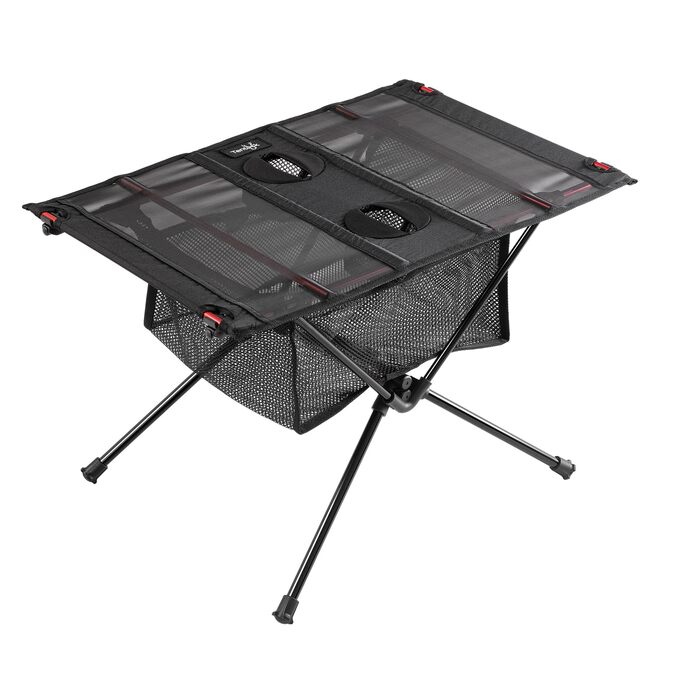 Складний алюмінієвий стіл Tentock для кемпінгу, туризму та пікніка з сітчастим чохлом