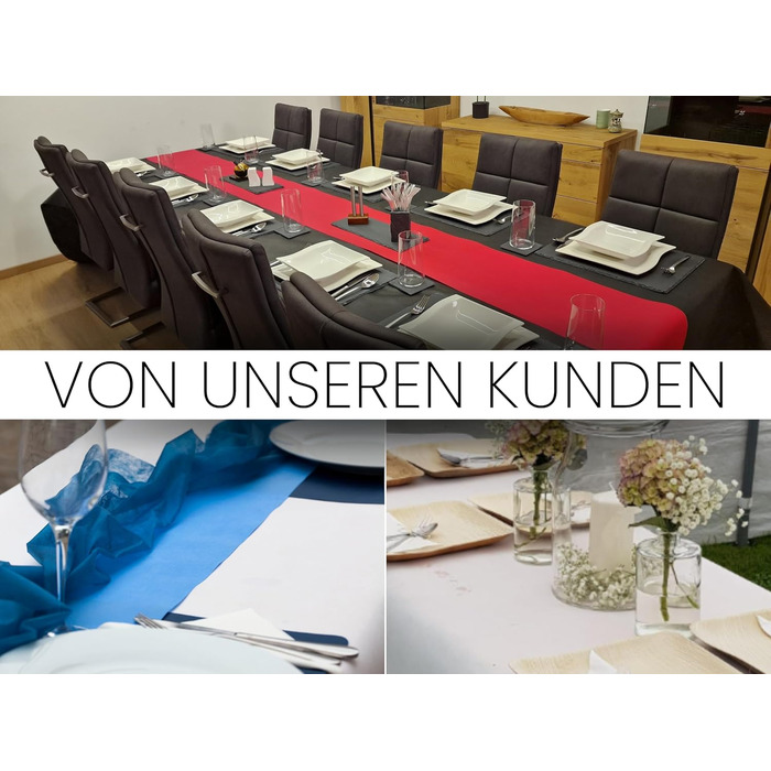 Sensalux Table Runner Roll, 1.18m x 25m, Washable Nonwoven Fabric, Oeko-TEX Standard 100 - Class I Certified, White