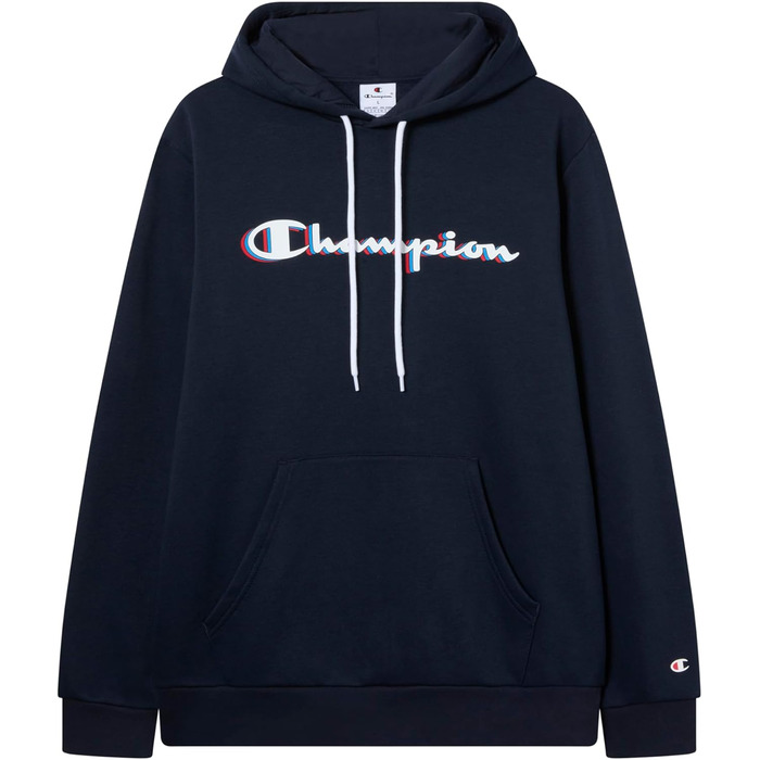 Champion чоловічий худі з капюшоном Legacy Man Big Logo, чорний (Kk001), блакитний (Bs501), XL