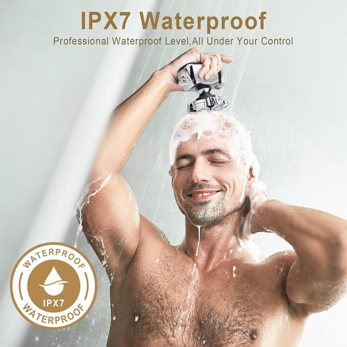 Електричний голчастий триммер Telfun для чоловіків з лисіючою головою, All-in-1 з бездротовою зарядкою, вологостійкий