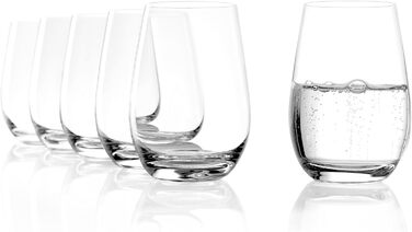 Stölzle Lausitz Water Glasses Event 6-Piece Set 465 ml – All-Purpose Glasses for Water, Juice & Cocktails – High-Quality Drinking Glasses Made of Lead-Free Crystal Glass – Dishwasher & Shock-Resistant, Made in Germany