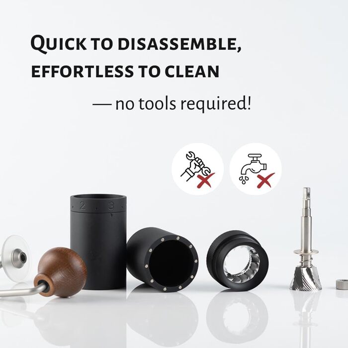 Кавомолка ручна 1Zpresso X-Ultra, чорна, з металевим корпусом