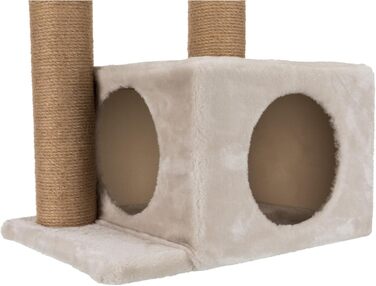 Дряпка для котів TRIXIE Valencia, 82.7 см, з джутовим обгортанням та іграшкою, сірий колір