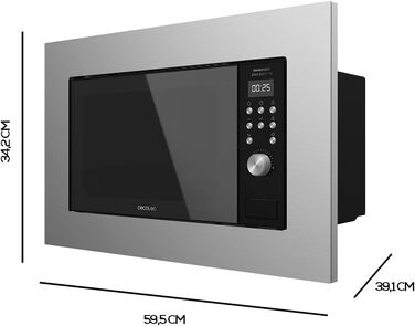 Мікрохвильова піч Enbau 700W Steel-Black